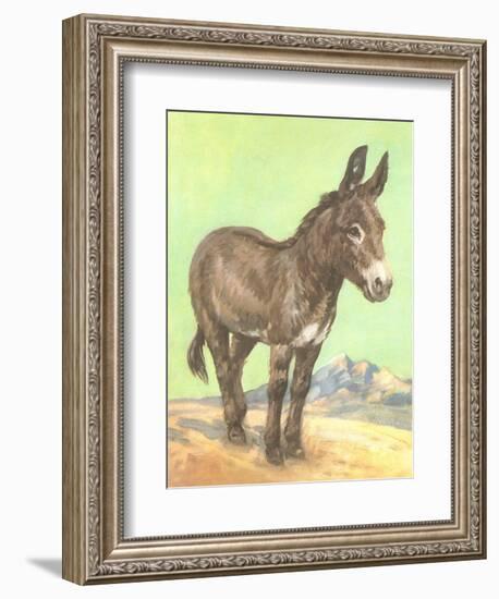 Donkey-null-Framed Art Print