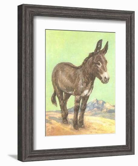 Donkey-null-Framed Art Print