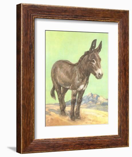 Donkey-null-Framed Art Print