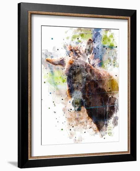 Donkey-Chamira Young-Framed Art Print