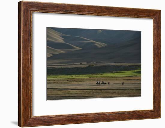 Donkeys are the Main Source of Transport in Rural Bamiyan Province, Afghanistan, Asia-Alex Treadway-Framed Photographic Print