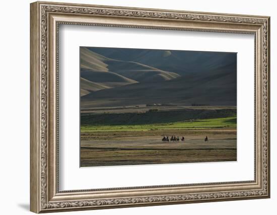 Donkeys are the Main Source of Transport in Rural Bamiyan Province, Afghanistan, Asia-Alex Treadway-Framed Photographic Print