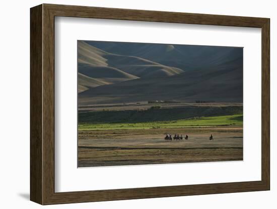 Donkeys are the Main Source of Transport in Rural Bamiyan Province, Afghanistan, Asia-Alex Treadway-Framed Photographic Print