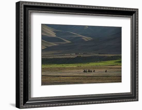Donkeys are the Main Source of Transport in Rural Bamiyan Province, Afghanistan, Asia-Alex Treadway-Framed Photographic Print