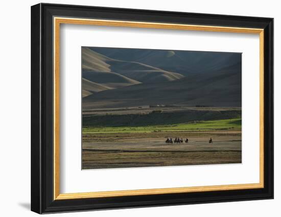 Donkeys are the Main Source of Transport in Rural Bamiyan Province, Afghanistan, Asia-Alex Treadway-Framed Photographic Print