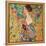 Donna con ventaglio-Gustav Klimt-Framed Stretched Canvas