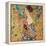 Donna con ventaglio-Gustav Klimt-Framed Stretched Canvas