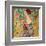 Donna con ventaglio-Gustav Klimt-Framed Art Print