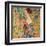 Donna con ventaglio-Gustav Klimt-Framed Art Print