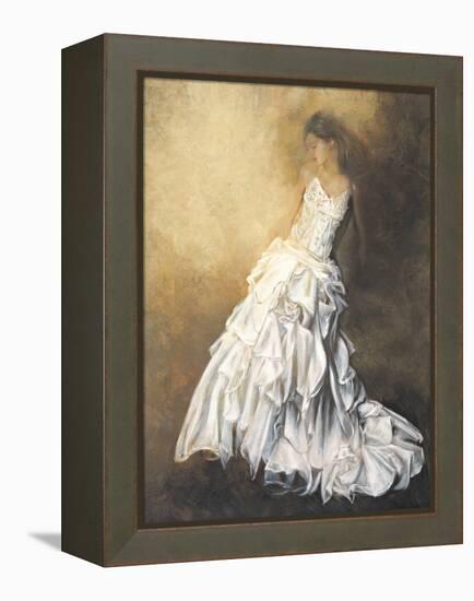 Donna in bianco-Andrea Bassetti-Framed Stretched Canvas