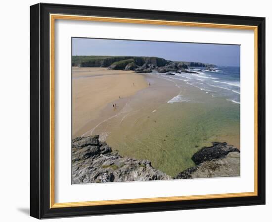 Donnant Beach, Belle Ile En Mer Island, Brittany, France, Europe-Guy Thouvenin-Framed Photographic Print