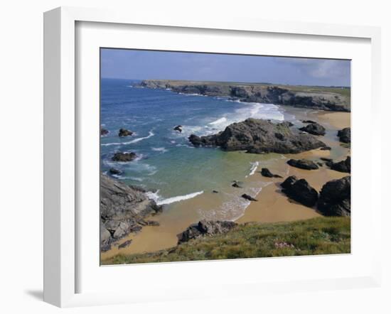 Donnant Beach, Belle Ile En Mer Island, Brittany, France, Europe-Guy Thouvenin-Framed Photographic Print