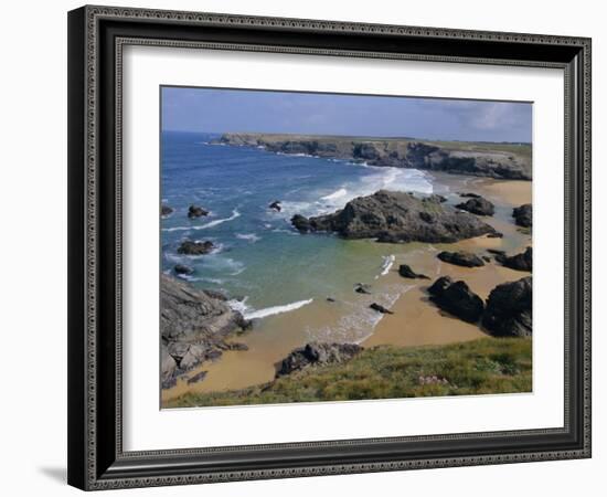 Donnant Beach, Belle Ile En Mer Island, Brittany, France, Europe-Guy Thouvenin-Framed Photographic Print