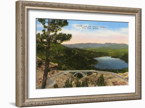 Donner Lake, Reno, Nevada-null-Framed Art Print