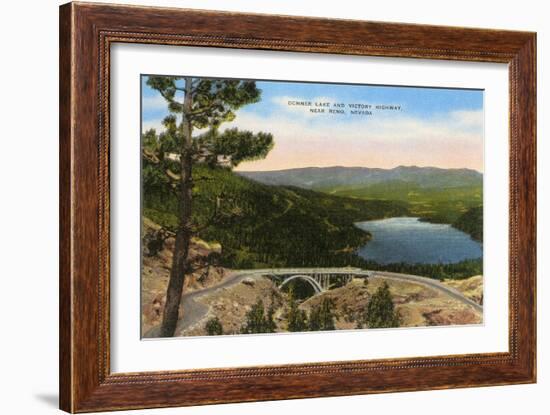 Donner Lake, Reno, Nevada-null-Framed Art Print