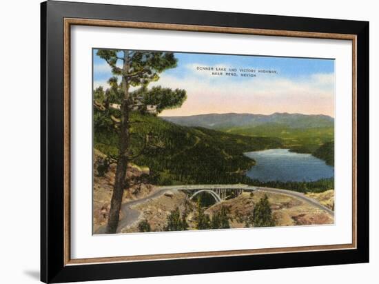Donner Lake, Reno, Nevada-null-Framed Art Print