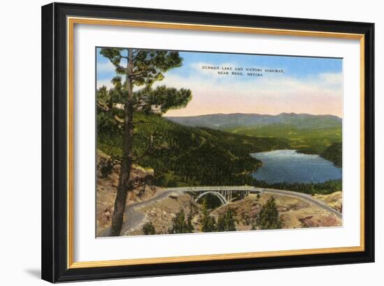 Donner Lake, Reno, Nevada-null-Framed Art Print