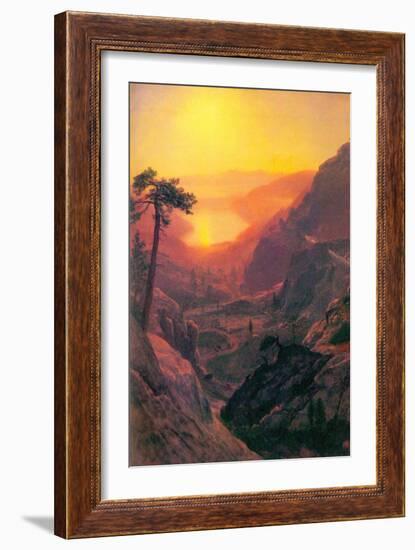 Donner Lake-Albert Bierstadt-Framed Art Print