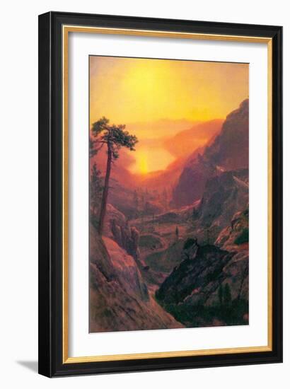 Donner Lake-Albert Bierstadt-Framed Art Print