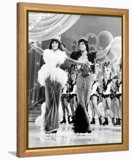 Donny and Marie-null-Framed Stretched Canvas