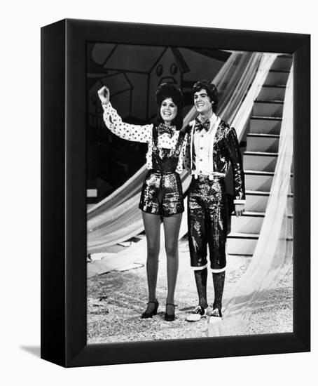 Donny and Marie-null-Framed Stretched Canvas