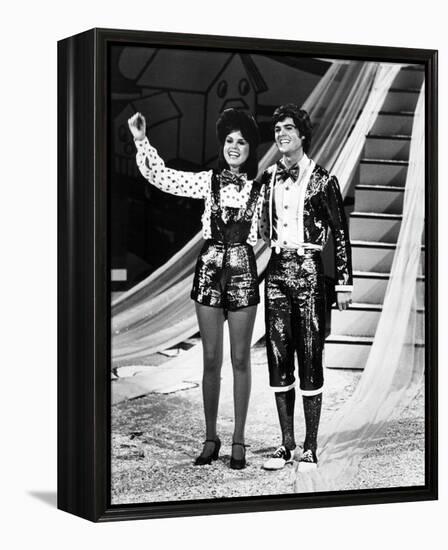 Donny and Marie-null-Framed Stretched Canvas