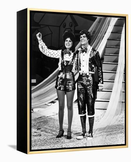 Donny and Marie-null-Framed Stretched Canvas