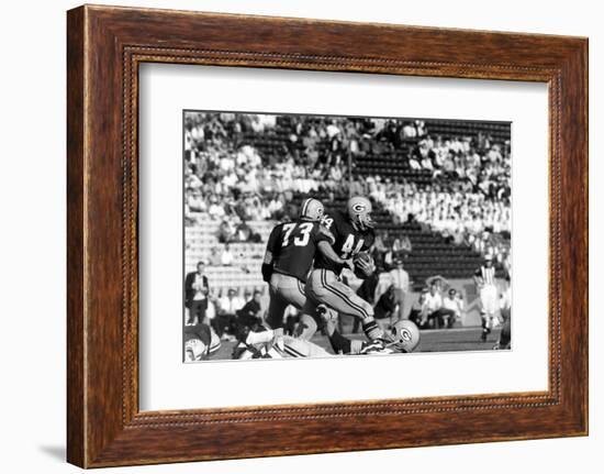 Donny Anderson #44 of Greenbay Packers,Super Bowl I, Los Angeles, California January 15, 1967-Art Rickerby-Framed Photographic Print