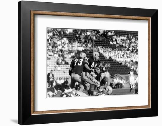 Donny Anderson #44 of Greenbay Packers,Super Bowl I, Los Angeles, California January 15, 1967-Art Rickerby-Framed Photographic Print