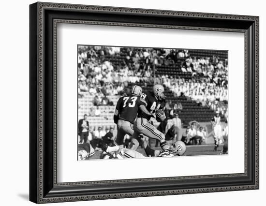 Donny Anderson #44 of Greenbay Packers,Super Bowl I, Los Angeles, California January 15, 1967-Art Rickerby-Framed Photographic Print