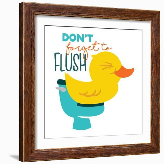 Dont Forget Flush-Jace Grey-Framed Art Print