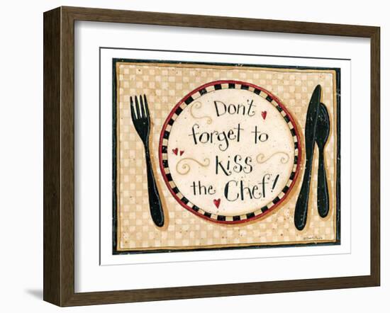 Dont Forget To Kiss The Chef-Dan Dipaolo-Framed Art Print