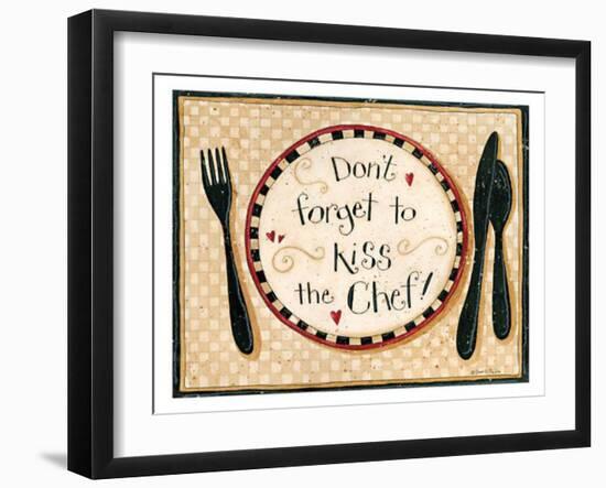 Dont Forget To Kiss The Chef-Dan Dipaolo-Framed Art Print