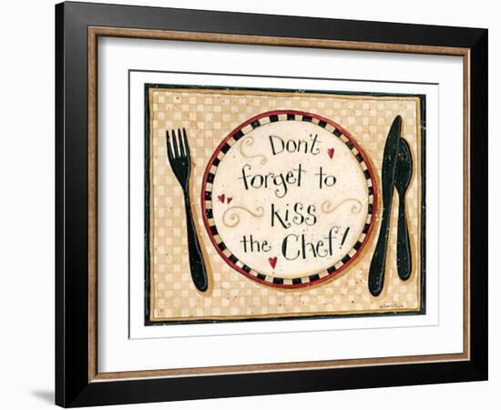 Dont Forget To Kiss The Chef-Dan Dipaolo-Framed Art Print