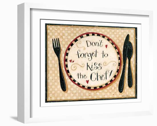 Dont Forget To Kiss The Chef-Dan Dipaolo-Framed Art Print