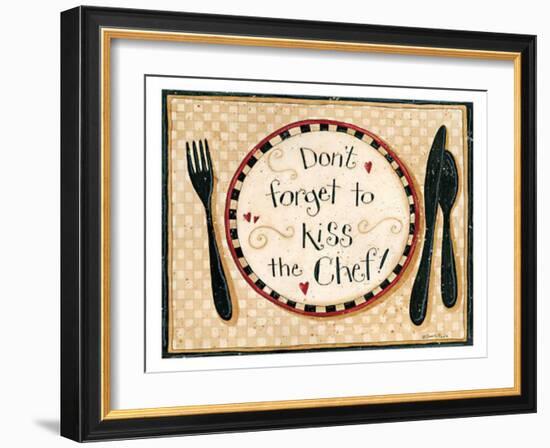 Dont Forget To Kiss The Chef-Dan Dipaolo-Framed Art Print