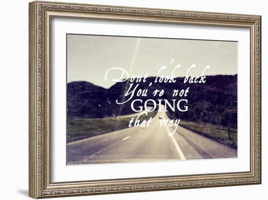 Dont Look Back-null-Framed Giclee Print