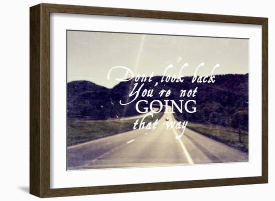 Dont Look Back-null-Framed Giclee Print