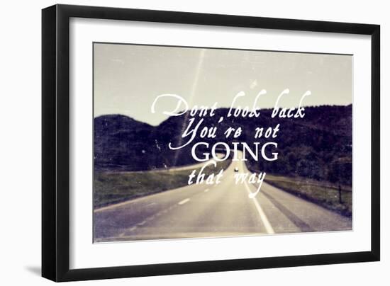 Dont Look Back-null-Framed Giclee Print