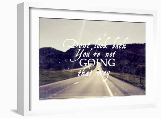 Dont Look Back-null-Framed Giclee Print