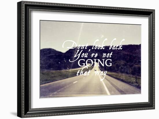 Dont Look Back-null-Framed Giclee Print