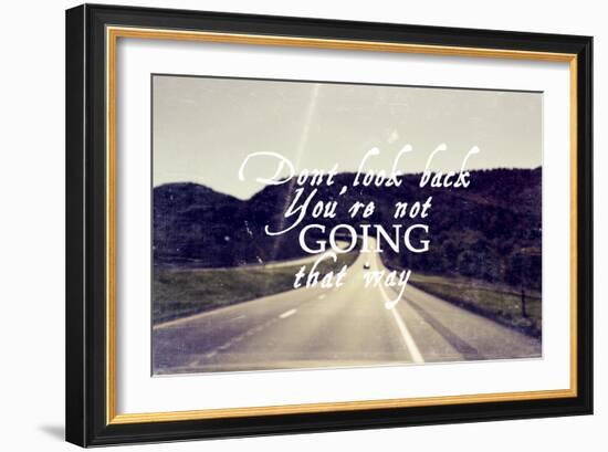 Dont Look Back-null-Framed Giclee Print