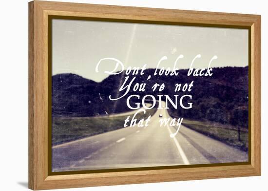 Dont Look Back-Vintage Skies-Framed Premier Image Canvas