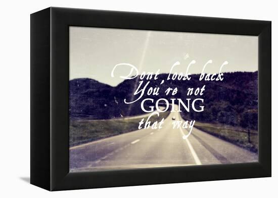 Dont Look Back-Vintage Skies-Framed Premier Image Canvas