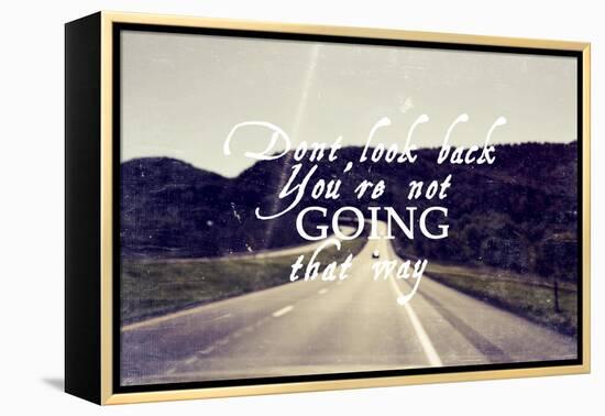 Dont Look Back-Vintage Skies-Framed Premier Image Canvas