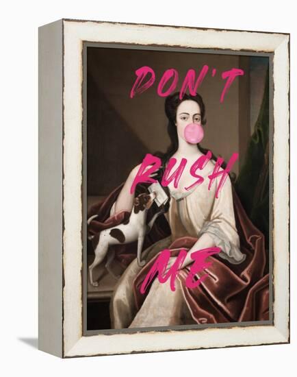 Dont Ruch Me / Altered Bubble Gum Art-The Art Concept-Framed Premier Image Canvas