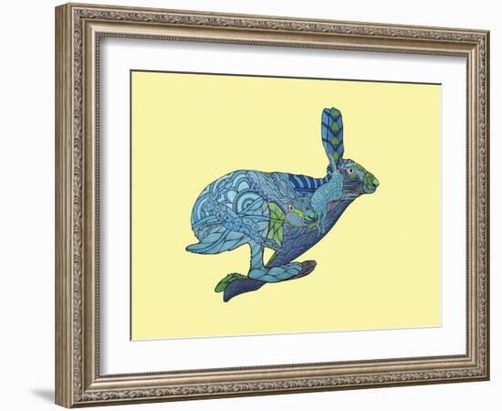 Dont Split Hares-Drawpaint Illustration-Framed Giclee Print
