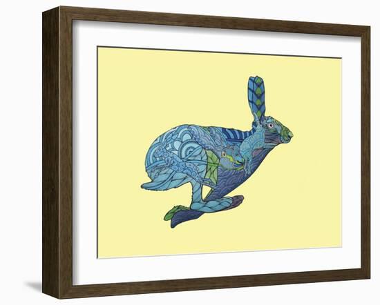 Dont Split Hares-Drawpaint Illustration-Framed Giclee Print