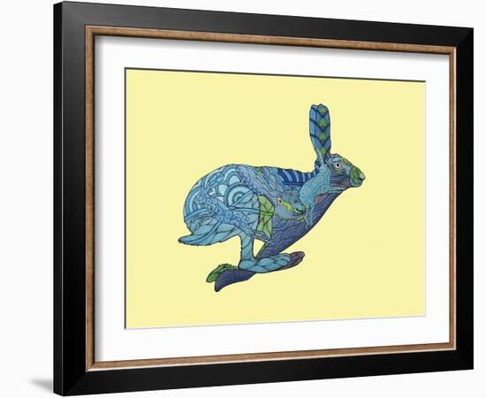 Dont Split Hares-Drawpaint Illustration-Framed Giclee Print