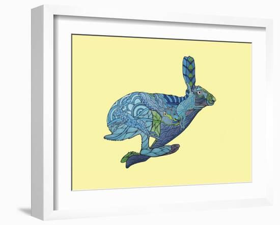 Dont Split Hares-Drawpaint Illustration-Framed Giclee Print